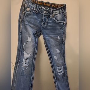 Mens rock revival jeans